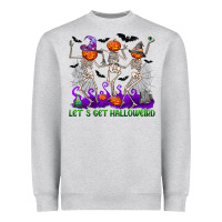 Heather Grey let s get halloweird Heavyweight Sweatshirt - NancyCooperArtShop