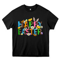 Black happy easter Heavy Core Tee - AdoDesignShop