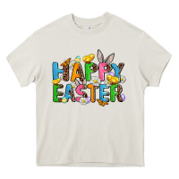 Cream happy easter Heavy Core Tee - AdoDesignShop