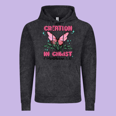 New Creation In Christ 2 Corinthians5.17 Vintage Hoodie Designed By Maliassmallbusiness
