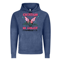 Vintage Denim new creation in christ 2 corinthians5.17 Vintage Hoodie - MaliasSmallBusiness