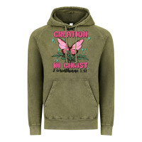 Vintage Olive new creation in christ 2 corinthians5.17 Vintage Hoodie - MaliasSmallBusiness