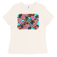 Bone race day background Ladies Tee - AdoDesignShop