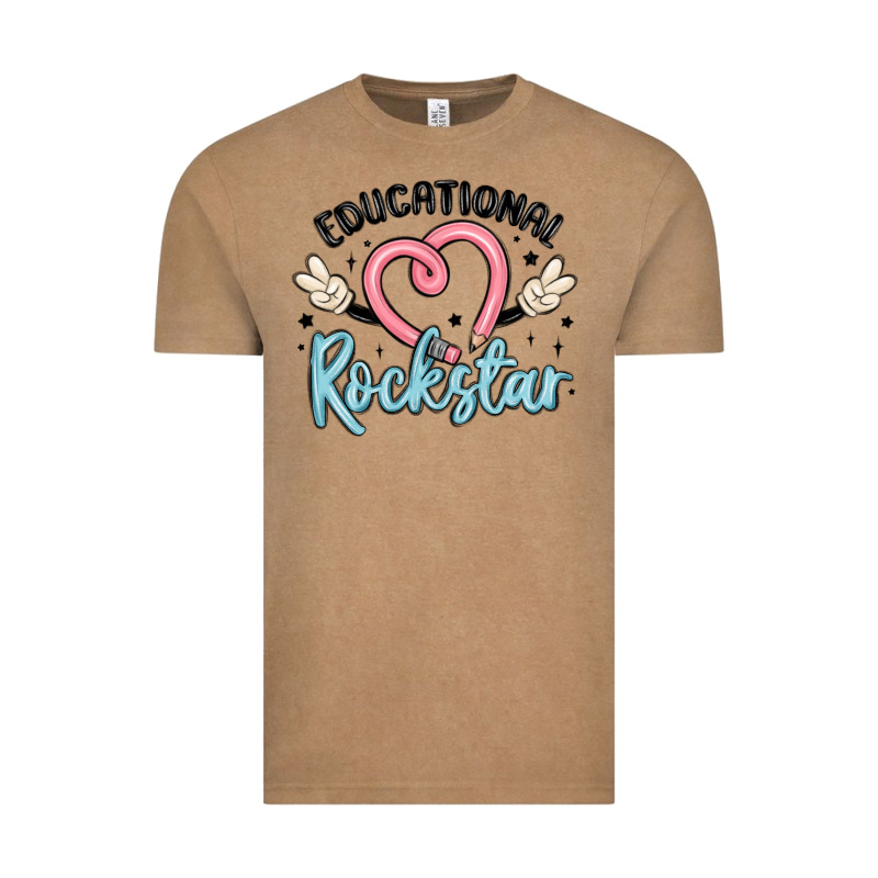 Educational Rockstar Vintage Tee by MaliasSmallBusiness | Teevron