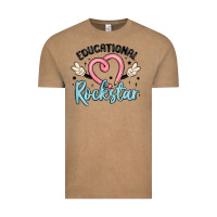 Vintage Coffee educational rockstar Vintage Tee - MaliasSmallBusiness