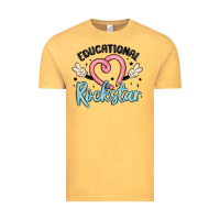 Vintage Mustard educational rockstar Vintage Tee - MaliasSmallBusiness
