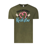 Vintage Olive educational rockstar Vintage Tee - MaliasSmallBusiness