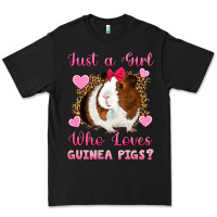 Black Just A Girl Love Who Loves Guinea Pigs Premium Tee - Artiststas