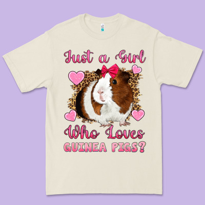 Just A Girl Love Who Loves Guinea Pigs Premium Tee Designed By Artiststas