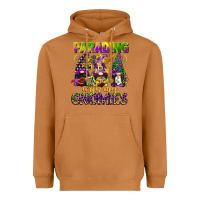 Meerkat parading with my gnomies mardi gras Heavyweight Hoodie - CowGirlArtShop