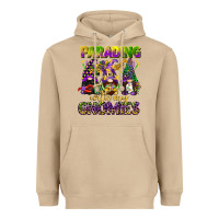 Mushroom parading with my gnomies mardi gras Heavyweight Hoodie - CowGirlArtShop