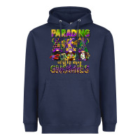 Navy parading with my gnomies mardi gras Heavyweight Hoodie - CowGirlArtShop