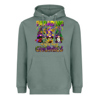 Sage parading with my gnomies mardi gras Heavyweight Hoodie - CowGirlArtShop