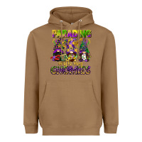 Toasted Coconut parading with my gnomies mardi gras Heavyweight Hoodie - CowGirlArtShop