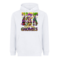 White parading with my gnomies mardi gras Heavyweight Hoodie - CowGirlArtShop