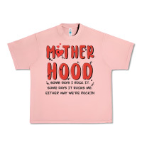 Salmon motherhood some day i rock it Urban Heavy Tee - MaliasSmallBusiness