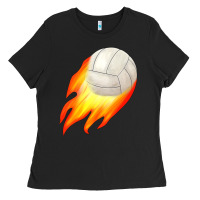 Black volleyball Ladies Tee - JahusDesignShop