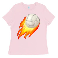 Bubblegum Pink volleyball Ladies Tee - JahusDesignShop
