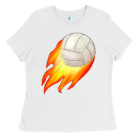 White volleyball Ladies Tee - JahusDesignShop