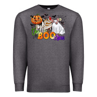 Charcoal Heather the boo crew Premium Sweatshirt - CowGirlArtShop