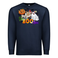 Navy the boo crew Premium Sweatshirt - CowGirlArtShop