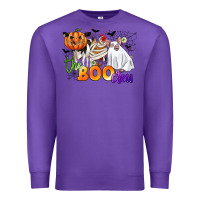 Purple the boo crew Premium Sweatshirt - CowGirlArtShop