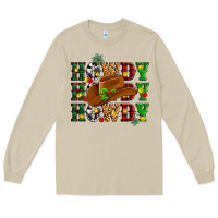Mushroom Howdy Howdy Howdy christmas Long Sleeve Tee - MaliasSmallBusiness
