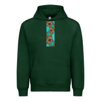 Forest Green american football with leopard pen wraps Urban Hoodie - BundleAndBundleShop