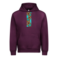 Mauve Wine american football with leopard pen wraps Urban Hoodie - BundleAndBundleShop
