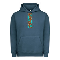 Pigment Midnight Navy american football with leopard pen wraps Urban Hoodie - BundleAndBundleShop