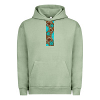 Pigment Oil Green american football with leopard pen wraps Urban Hoodie - BundleAndBundleShop