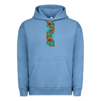 Pigment Pebble Blue american football with leopard pen wraps Urban Hoodie - BundleAndBundleShop
