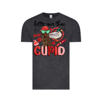 Vintage Black better aim than cupid with dog and duck Vintage Tee - MaliasSmallBusiness