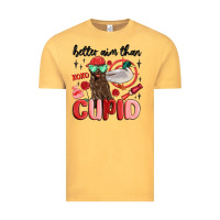 Vintage Mustard better aim than cupid with dog and duck Vintage Tee - MaliasSmallBusiness