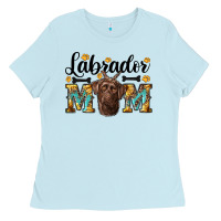Baby Blue western labrador mom Ladies Tee - RanaPortraitStore