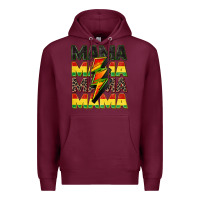 Burgundy juneteenth mama Premium Hoodie - CowGirlArtShop