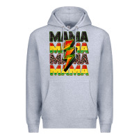 Heather Grey juneteenth mama Premium Hoodie - CowGirlArtShop