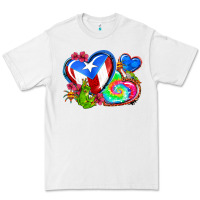 White western leopard puerto rico hearts Premium Tee - AdoDesignShop