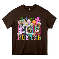 Chocolate Brown egg hunter Heavy Core Tee - AdoDesignShop