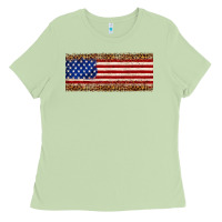 Matcha usa flag leopard Ladies Tee - JahusDesignShop