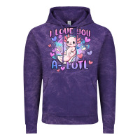 Cloud Purple love you a lotl Vintage Hoodie - MaliasSmallBusiness
