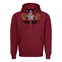 Burgundy Dog Mom Zipper Hoodie - Bettercallsaul