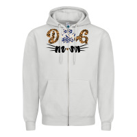Dove Grey Dog Mom Zipper Hoodie - Bettercallsaul