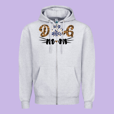 Dog Mom Zipper Hoodie Designed By Bettercallsaul