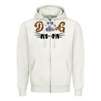 Oatmeal Heather Dog Mom Zipper Hoodie - Bettercallsaul
