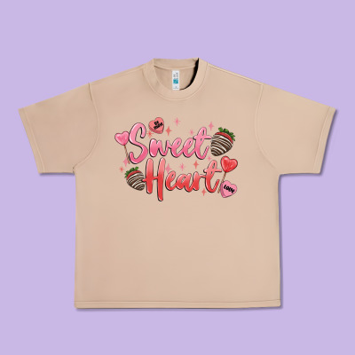 Sweet Heart Urban Heavy Tee Designed By Maliassmallbusiness