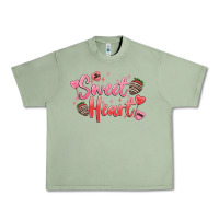 Oil Green sweet heart Urban Heavy Tee - MaliasSmallBusiness