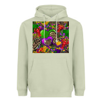 Matcha mardi gras hearts Heavyweight Hoodie - CowGirlArtShop