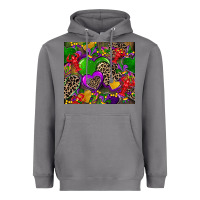 Storm mardi gras hearts Heavyweight Hoodie - CowGirlArtShop