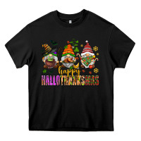 Black happy hallothanksmas gnomes Heavy Core Tee - AdoDesignShop